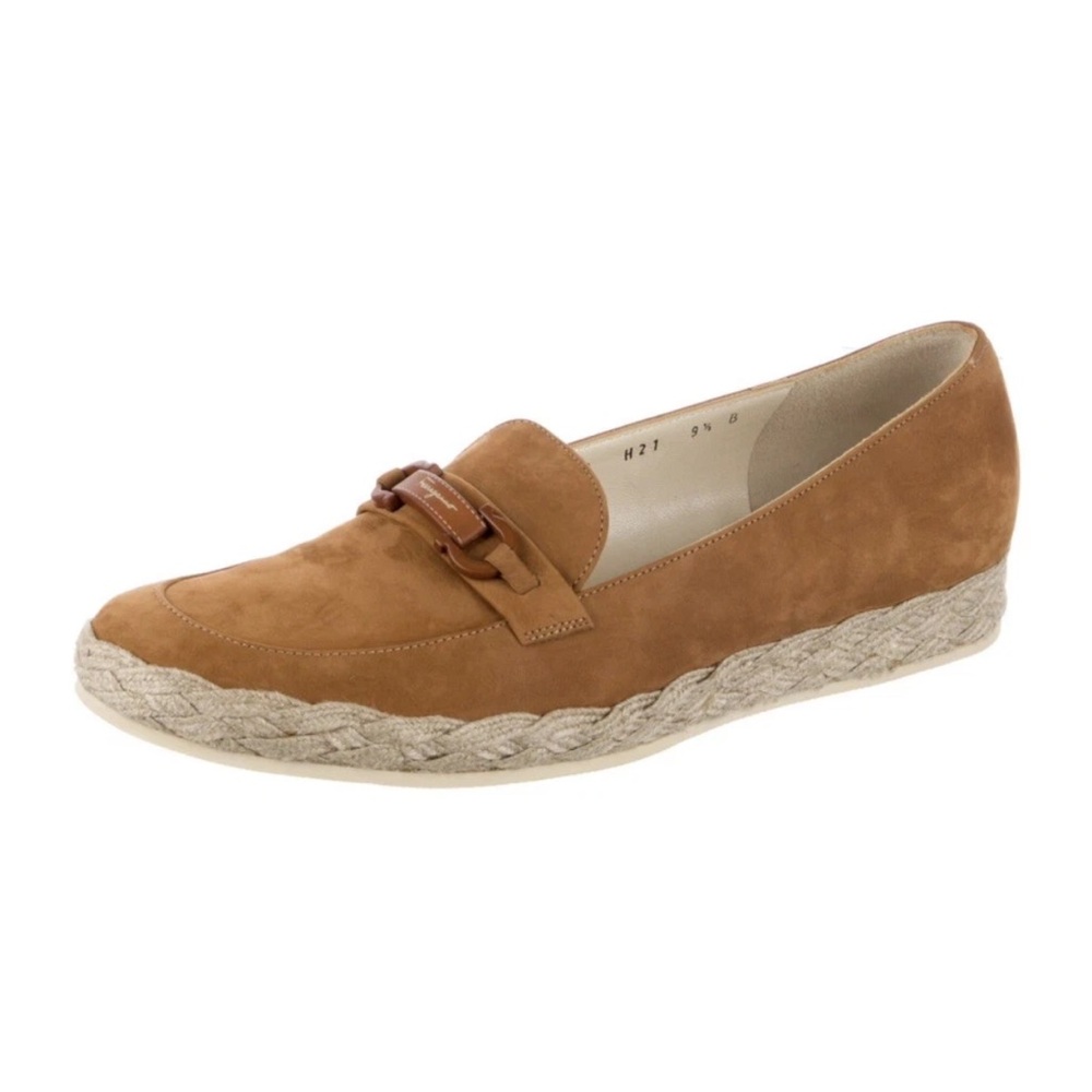 Ferragamo Suede Loafers Espadrille Salvatore Ferragamo Italian Designer Luxury